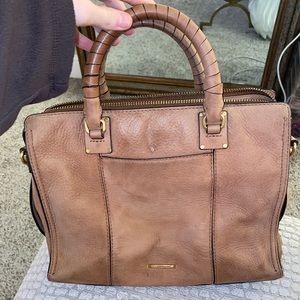 Rebecca Minkoff suede purse.